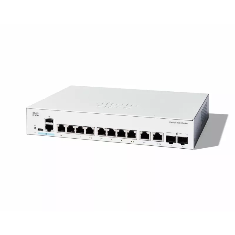 Valdomas tinklo jungiklis Cisco Catalyst 1300-8T-E-2G 8 prievadų GE L2