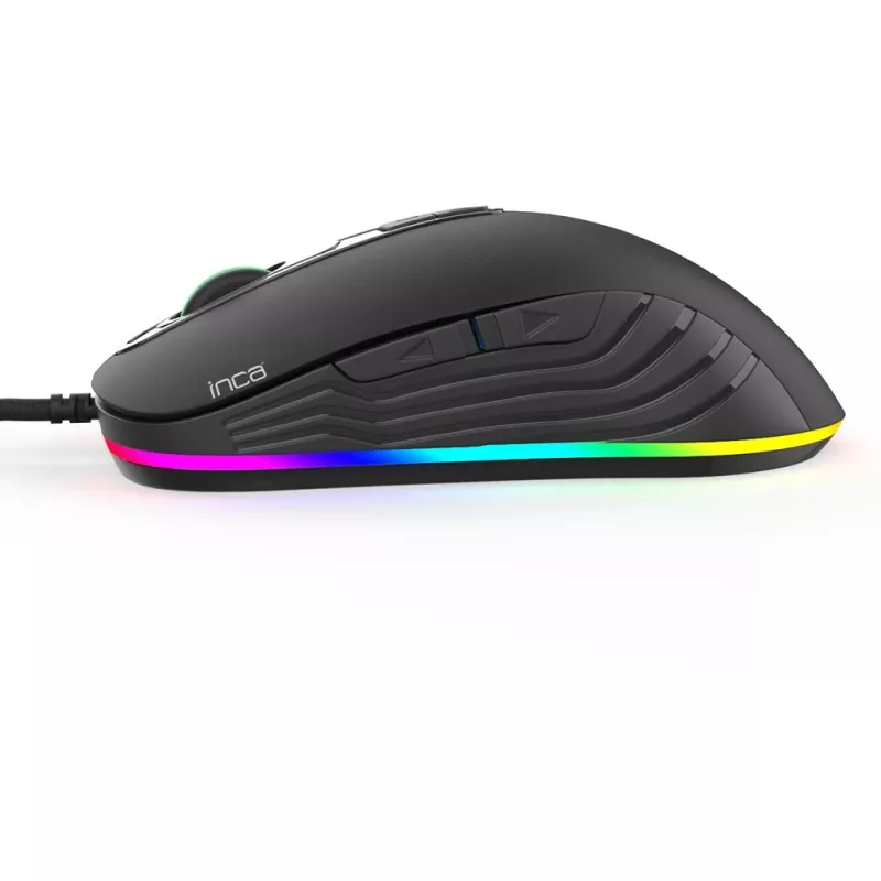 INCA Gaming Mouse IMG-348 3200 DPI RGB 7 mygtukų USB žaidimų pelė