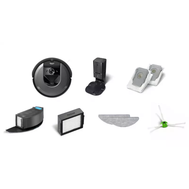 Robotinis dulkių siurblys iRobot Combo i8+ be maišelio juodas