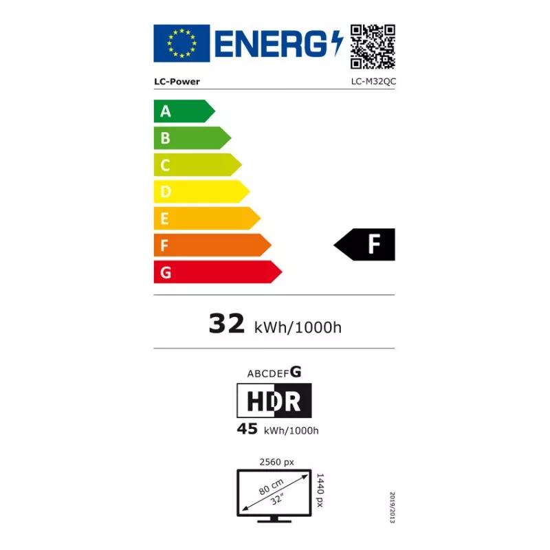Monitorius LC-Power LC-M32QC 31,5 colio lenktas QHD 16:9