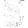 TV spintelė Cama Meble MOUNTAIN 154x40x55 cm – juoda ir auksinė