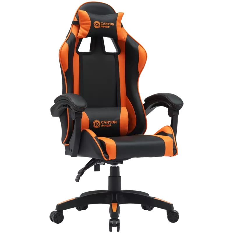 Žaidimų kėdė CANYON Core SGCH2 Juoda Oranžinė – ergonominis dizainas, reguliuojamas aukštis