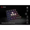 Mechaninė žaidimų klaviatūra SAVIO BLACKOUT X2 PEACH — 61 klavišas 60% QWERTY, RGB LED, hot-swap, USB Type-A/Type-C, atjungiamas laidas