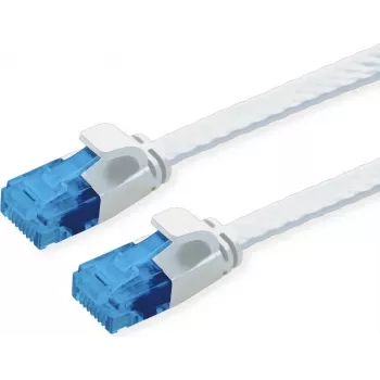VALUE Patch Cable Cat.6A (Class EA) UTP, ypač plokščias, baltas, 3 m (21.99.2063)