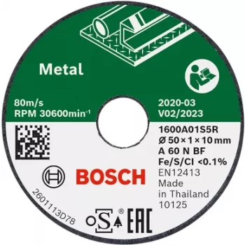 Bosch 1 600 A01 S5Y pjovimo diskas šlifuokliui
