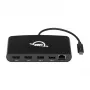 OWC Thunderbolt 3 Mini docking stotelė, 5 prievadai, jungia du 4K monitorius, Gigabit Ethernet jungtis, integruotas laidas