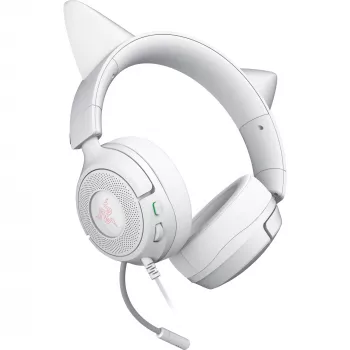 Ausinės Razer Kraken Kitty V3 X – žaidimų ausinės su RGB apšvietimu, lengvu dizainu, įmontuotu mikrofonu