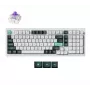 Mechaninė belaidė klaviatūra Keychron Q5 HE QMK RGB White Shell, karštai keičiama, 96% kompaktiškas išdėstymas