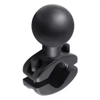 RAM Mounts Rail Clamp rutulinis pagrindas 1,25–1,875 colio bėgiams, juodas aliuminis