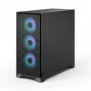 PC korpusas Fractal Design Pop 2 Air Black TG RGB Midi bokštas — ATX/Micro‑ATX/Mini‑ITX, 3x120mm priekyje, 1x120mm gale, 2,5 colio+3,5 colio lizdai