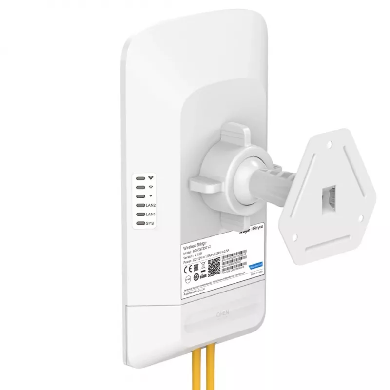 Belaidžio ryšio prieigos taškas RUIJIE RG-EST350 V2 5 GHz 802.11ac, 867 Mbps, 2x RJ-45, PoE, IP54