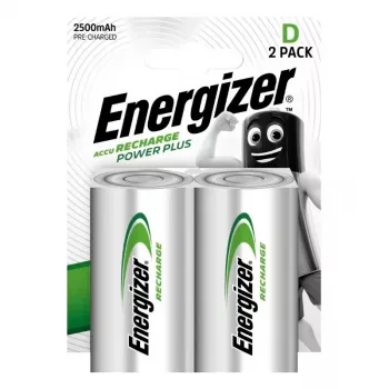 Energizer Įkraunamos D baterijos NiMH 2500mAh - 2 vnt. pakuotė
