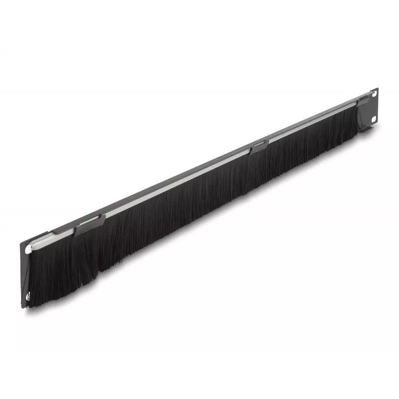 Šepečių panelė DeLOCK 66750 Pilka Metalinė Nailonas 19 colių