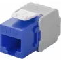 Wentronic Goobay CAT 6a KeyStone RJ45 lizdas, neekranuotas, 500MHz, mėlyna-balta (90688)