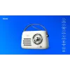 Nešiojamas radijo imtuvas SAVIO RS-02 – analoginis FM imtuvas, Bluetooth 5.3, USB maitinimas, 3 W, baltas