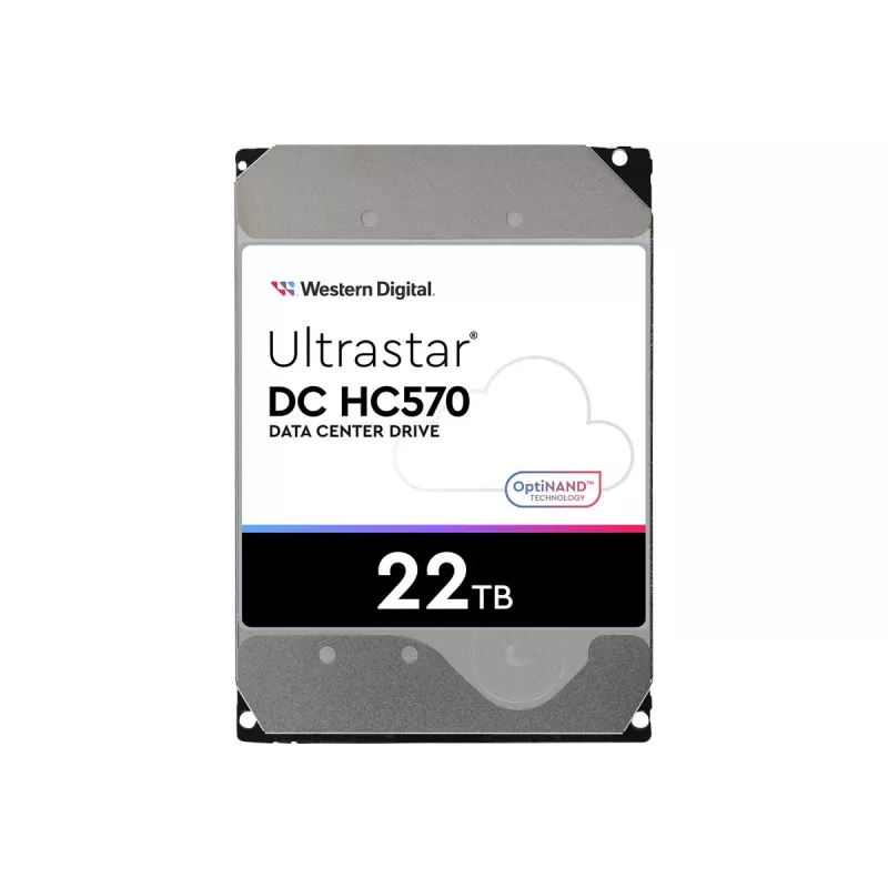 3,5 colio SAS kietasis diskas Western Digital Ultrastar DH HC570 22 TB, 12 Gbit/s, 7200 RPM, 512 MB talpykla