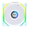 Lian Li UNI FAN SL Wireless LCD ARGB 120mm Baltas 3 vnt. rinkinys