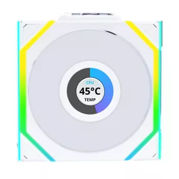 Lian Li UNI FAN SL Wireless LCD ARGB 120mm Baltas 3 vnt. rinkinys