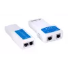 PoE kabelių testeris LANBERG NT-0402 – tinklo kabelių tikrintuvas su RJ-45/RJ-11, LED indikatoriais