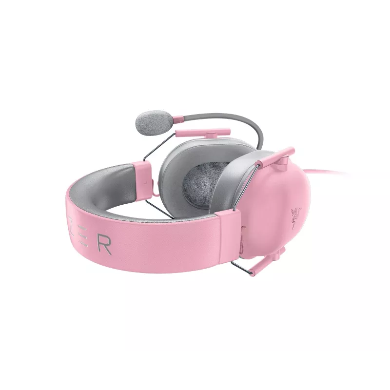 Razer BlackShark V2 X RZ04-03240800-R3M1 laidinė žaidimų ausinė su mikrofonu, uždaro tipo, 3,5 mm, 50 mm membranos, kardioidinis mikrofonas, Quartz Pink