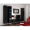 Cama Vitrininė spintelė VIGO '180' 180/40/30 juodas/juodas blizgus