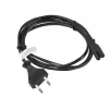 Lanberg CA-C7CA-10CC-0018-BK maitinimo laidas juodas 1,8 m C7 kištukas CEE7/16