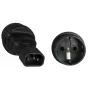 Microconnect PE14CEEAD maitinimo adapteris C14 į F tipą, juodas