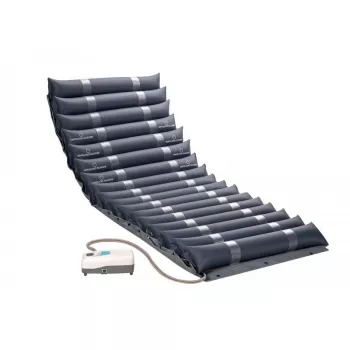 Antidekubitinė čiužinys MDH PSM007 – vienvietis PVC kintamo slėgio čiužinys, 190×85×11,5 cm, max svoris 140 kg, granato spalva