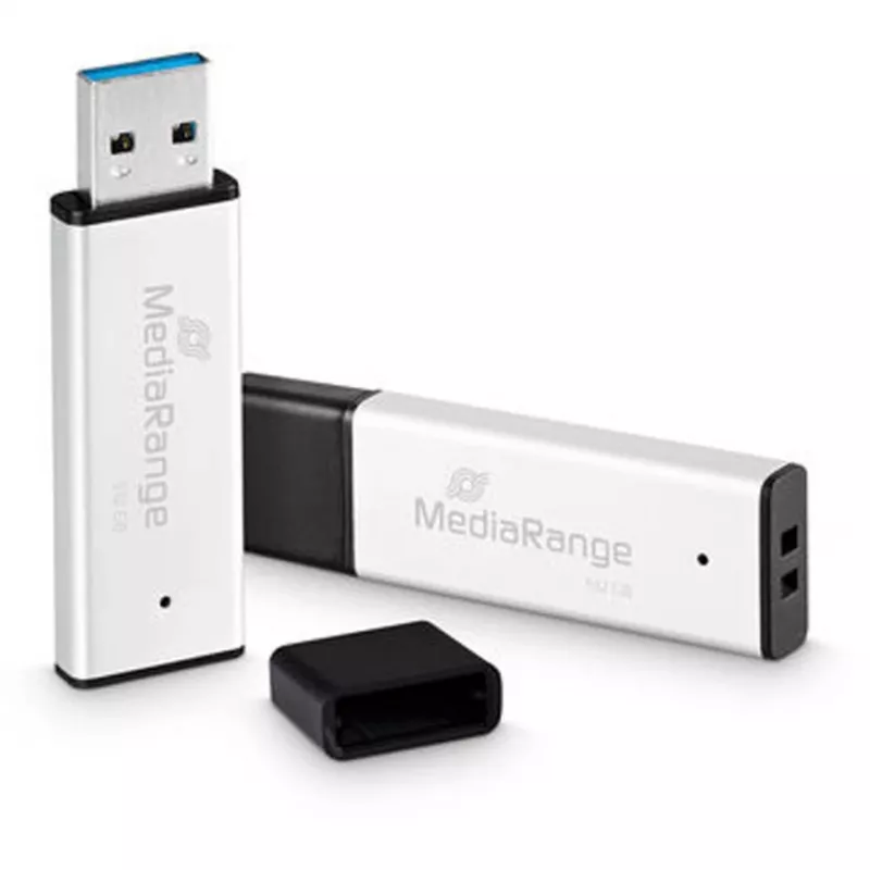 USB atmintukas MediaRange MR1904 512 GB USB Type-A 3.2 Gen 1 (3.1 Gen 1) Juodas/Sidabrinis