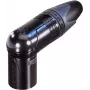 Neutrik XLR jungtis, kampinė, 5 polių, juoda NC5MRX-B (1 vnt.)