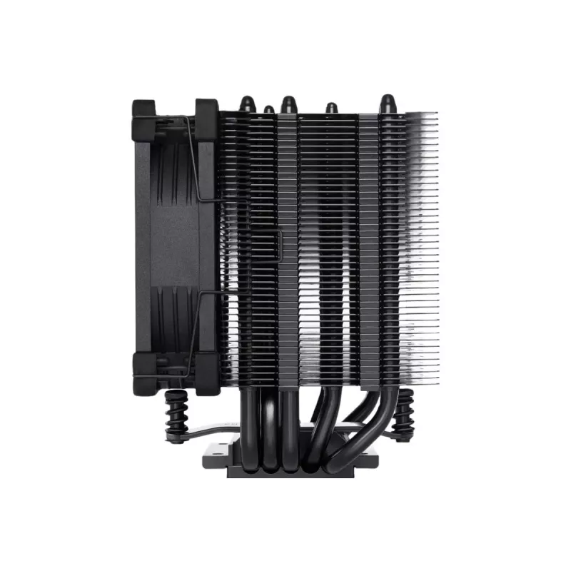 CPU aušintuvas Noctua NH-U9S chromax.black – 92 mm ventiliatorius, 5 šilumos vamzdelių, 12 V, SSO guolis, LGA 2066