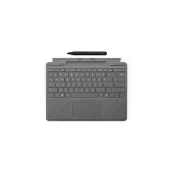 Microsoft Surface Pro klaviatūra su Slim rašikliu QWERTY anglų Platinum