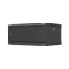 Sieninis 19 colių stovo korpusas LANBERG 4U 600x450 mm juodas su metalinėmis durelėmis