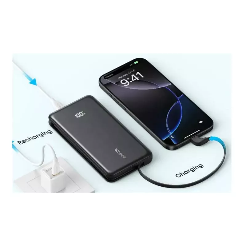 Anker Zolo Power Bank 10000 mAh juoda