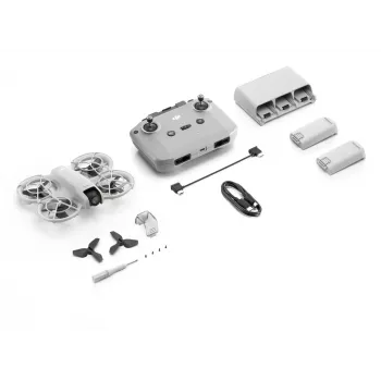 DJI Neo Fly More Combo (DJI-RC-N3) – 135 g lengvas dronas su 4K Ultra HD kamera, 18 min skrydžio laiko, 3 akumuliatoriais, nuotolinio valdymo pultu