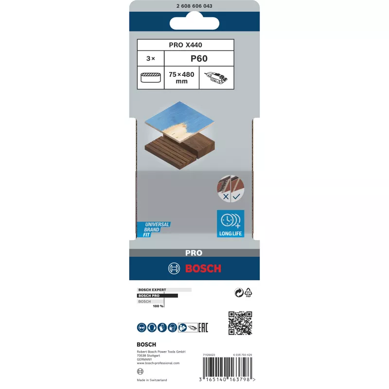 Grąžtas Bosch 2608606043 iš aukštos kokybės plieno