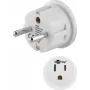 Goobay tinklo adapteris, baltas - US/Japan kištukas (B tipas, NEMA 5-15, 3 kontaktai) į F tipą (CEE 7/4) (45351)
