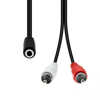 ProXtend M3F2XRCA-002 garso kabelis – 3 kontaktų mini XLR į 2×RCA, 1,5 m