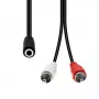 ProXtend M3F2XRCA-002 garso kabelis – 3 kontaktų mini XLR į 2×RCA, 1,5 m