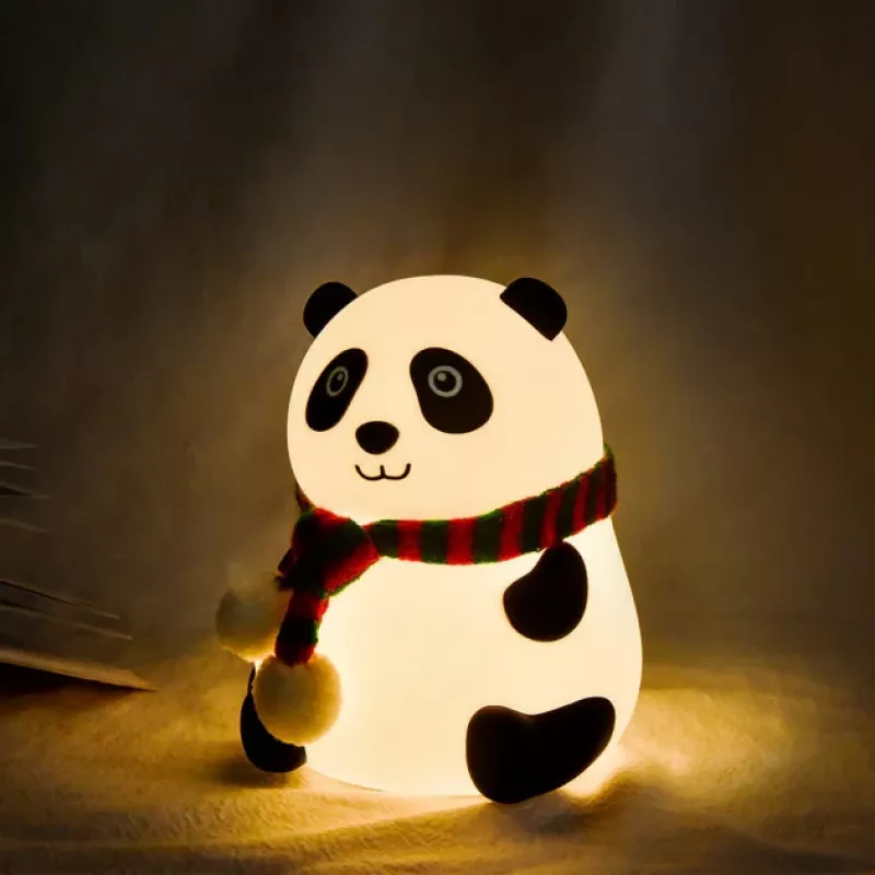 Nešiojamas LED stalinis šviestuvas Tellur Panda TLL441181, baterijomis maitinama naktinė lemputė