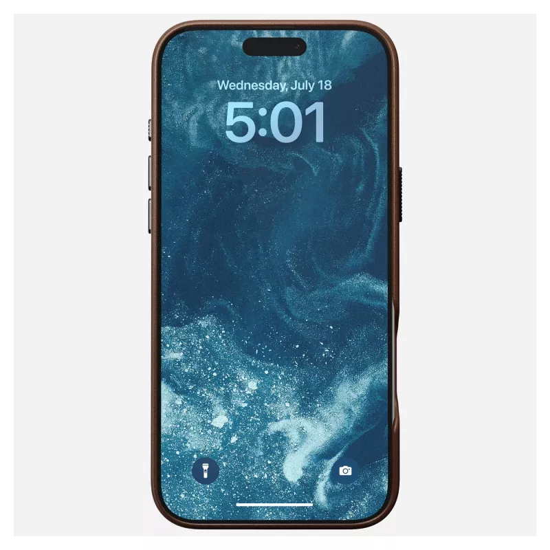 Odinė dėklas Nomad NM01389385, skirtas iPhone 16 Pro Max, 17,5 cm (6,9 colio), rudas, aliuminis/PC/mikropluoštas/oda