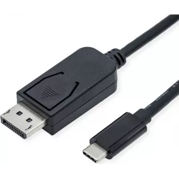 Vaizdo kabelio adapteris ROLINE 11.04.5836 2 m DisplayPort USB Type-C juodas