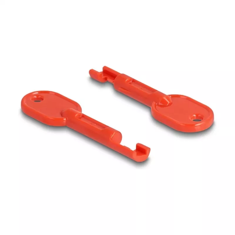 DeLOCK 20929 RJ45 prievadų blokatorius 10 vnt. raudoni