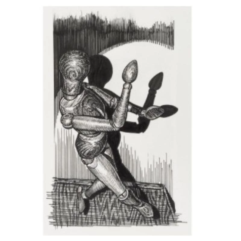 Mechaninių pieštukų rinkinys Faber-Castell 167154 – 6 vnt., juodas plastikinis korpusas, juodas grafitas
