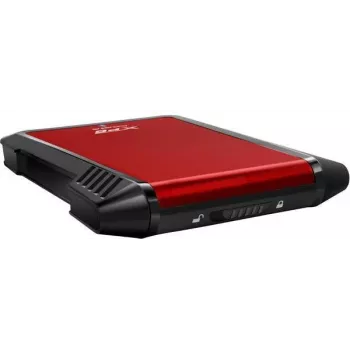 ADATA EX500 išorinis HDD/SSD dėklas Juodas, Raudonas 2,5 colio