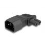 Maitinimo adapteris DeLOCK 80473 C14 į C7 2,5A 90° Juodas