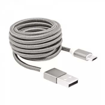 Sbox USB->Micro USB M/M 1,5m USB-10315W balta