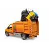 BRUDER modelis MB Sprinter komunalinis šiukšliavežis BR-02682, mastelio žaislinė kopija