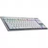 Belaidė mechaninė žaidimų klaviatūra Logitech G G915 X LIGHTSPEED TKL (balta, be skaičių bloko)