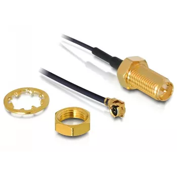 Koaksialinis adapteris I-PEX į RP-SMA DeLOCK 88379